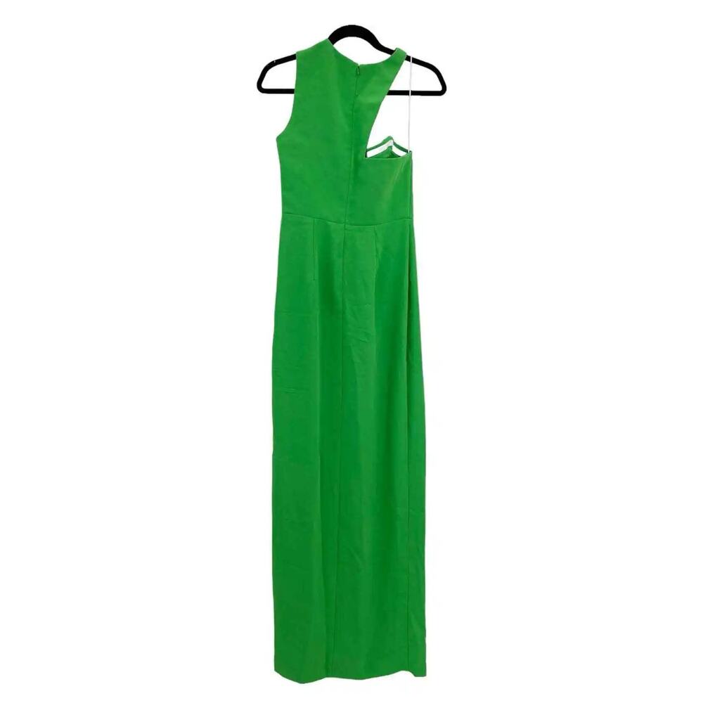 Amanda Uprichard Gilda Gown One-Shoulder Silhouette in Green Women's Size M NWOT - Picture 7 of 11